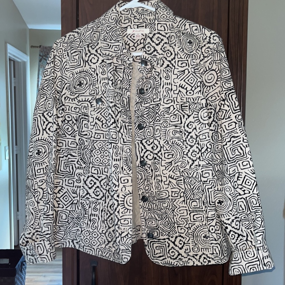 Patterned jeans jacket - Picture 2 of 3